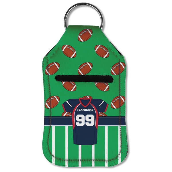Football Jersey Sanitizer Holder Keychain - Small (Front Flat)