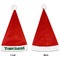 Football Jersey Santa Hats - Front and Back (Single Print) APPROVAL