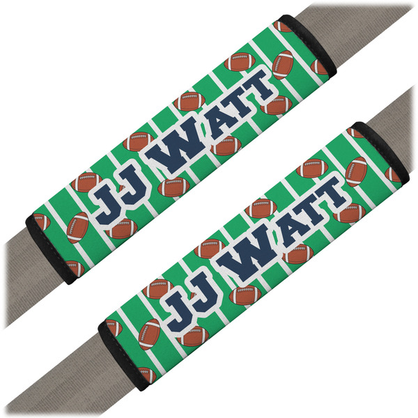 Custom Football Jersey Seat Belt Covers (Set of 2) (Personalized)