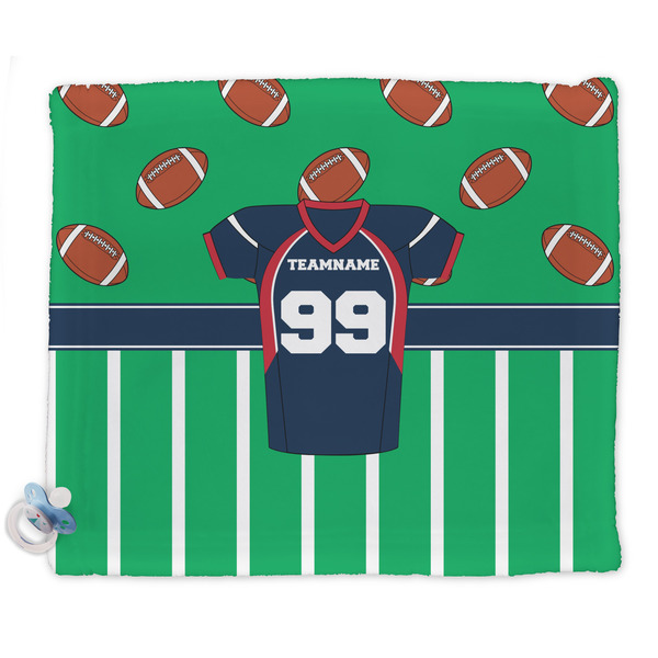 Custom Football Jersey Security Blanket - Single Sided (Personalized)