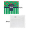 Football Jersey Security Blanket - Front & White Back View