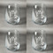 Football Jersey Set of Four Personalized Stemless Wineglasses (Approval)