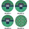 Football Jersey Set of Lunch / Dinner Plates (Approval)