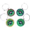 Football Jersey Wine Charms (Set of 4) (Personalized)