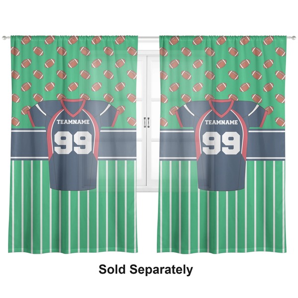 Football Jersey Sheer Curtains