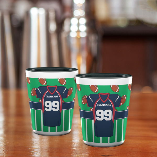 Football Jersey Shot Glass - Two Tone - LIFESTYLE