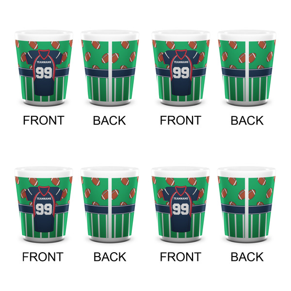 Football Jersey Shot Glass - White - Set of 4 - APPROVAL