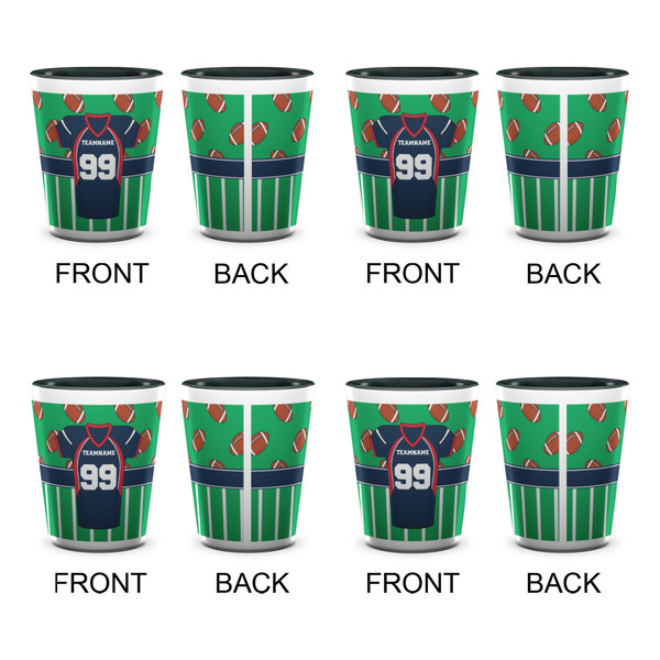 Football Jersey Shot Glassess - Two Tone - Set of 4 - APPROVAL