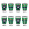 Football Jersey Shot Glassess - Two Tone - Set of 4 - APPROVAL