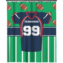 Football Jersey Extra Long Shower Curtain - 70"x84" (Personalized)