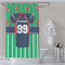 Football Jersey Shower Curtain Lifestyle