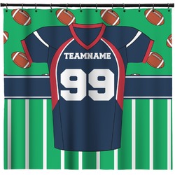 Football Jersey Shower Curtain - 71" x 74" (Personalized)