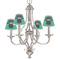 Football Jersey Small Chandelier Shade - LIFESTYLE (on chandelier)