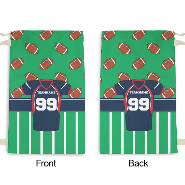 Football Jersey Small Laundry Bag - Front & Back View