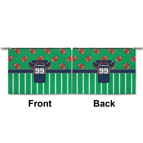 Football Jersey Small Zipper Pouch Approval (Front and Back)