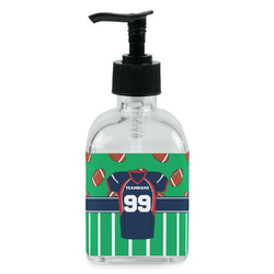 Football Jersey Glass Soap & Lotion Bottle - Single Bottle (Personalized)