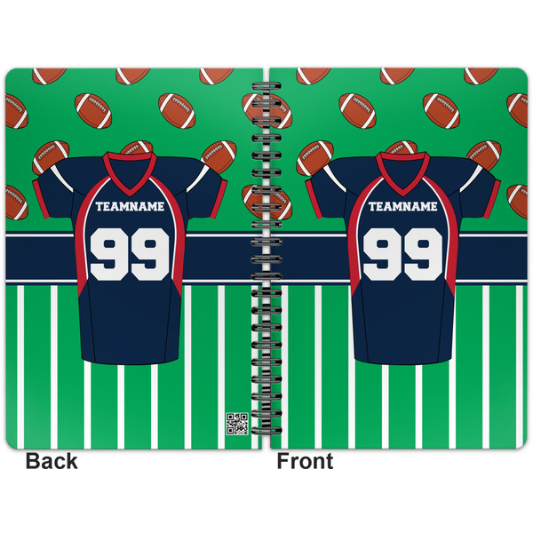 Football Jersey Spiral Journal 7 x 10 - Apvl