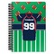 Football Jersey Spiral Journal Large - Front View