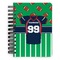 Football Jersey Spiral Journal Small - Front View