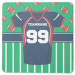 Football Jersey Square Rubber Backed Coaster (Personalized)