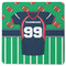 Football Jersey Square Rubber Backed Coaster (Personalized)