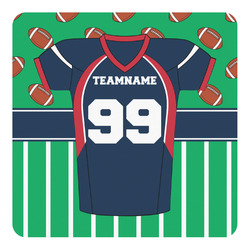 Football Jersey Square Decal - Small (Personalized)
