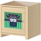 Football Jersey Square Wall Decal on Wooden Cabinet