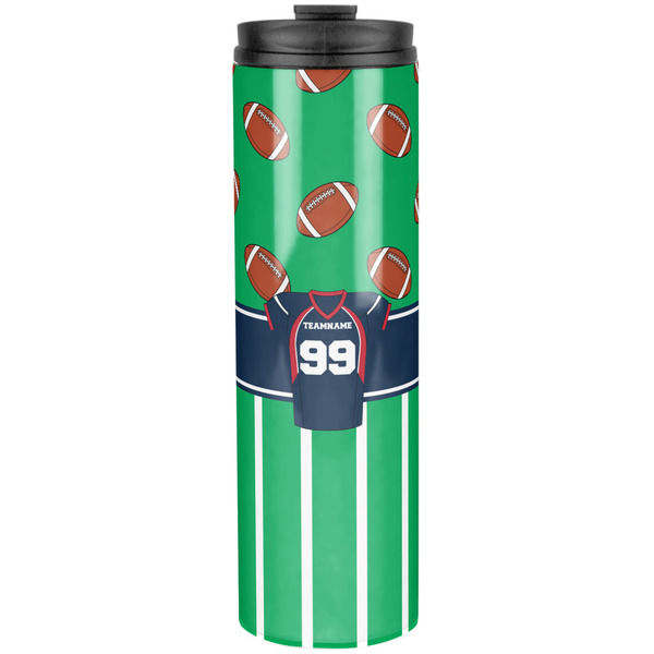Custom Football Jersey Stainless Steel Skinny Tumbler - 20 oz (Personalized)