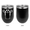 Football Jersey Stainless Wine Tumblers - Black - Single Sided - Approval