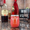 Football Jersey Stainless Wine Tumblers - Coral - Double Sided - In Context