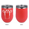 Football Jersey Stainless Wine Tumblers - Coral - Single Sided - Approval