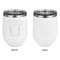 Football Jersey Stainless Wine Tumblers - White - Single Sided - Approval