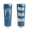Football Jersey Steel Blue RTIC Everyday Tumbler - 28 oz. - Front and Back
