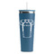 Football Jersey RTIC Everyday Tumbler with Straw - 28oz - Steel Blue - Double-Sided (Personalized)