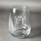 Football Jersey Stemless Wine Glass - Front/Approval