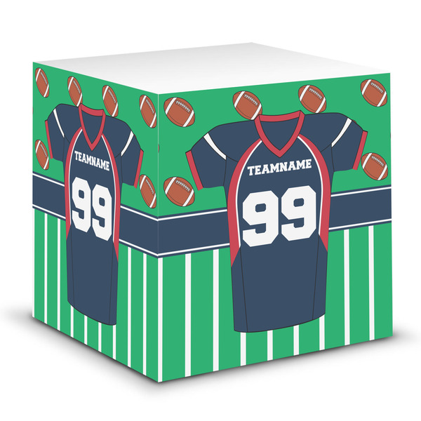 Custom Football Jersey Sticky Note Cube (Personalized)