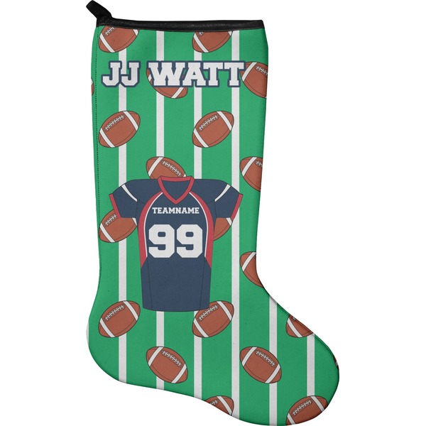Custom Football Jersey Holiday Stocking - Neoprene (Personalized)