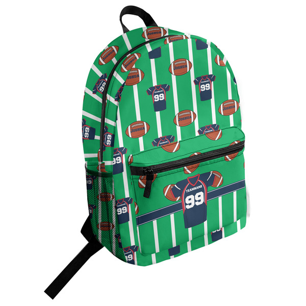 Custom Football Jersey Student Backpack (Personalized)