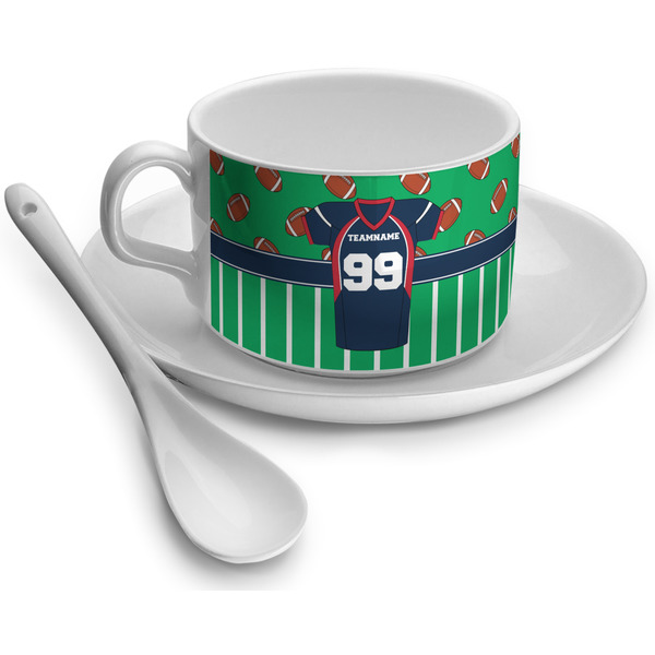 Custom Football Jersey Tea Cup (Personalized)