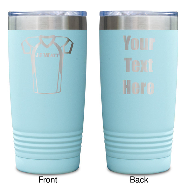 Football Jersey Teal Polar Camel Tumbler - 20oz -Double Sided - Approval