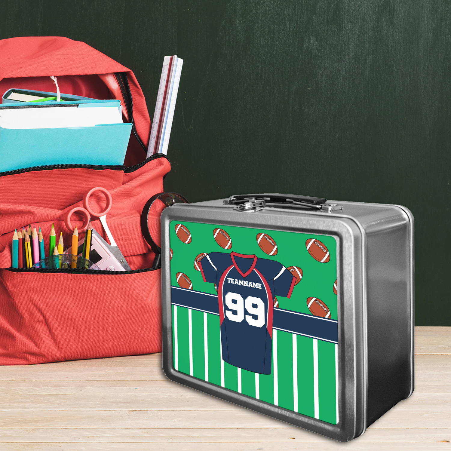 Football Jersey Lunch Box (Personalized) YouCustomizeIt
