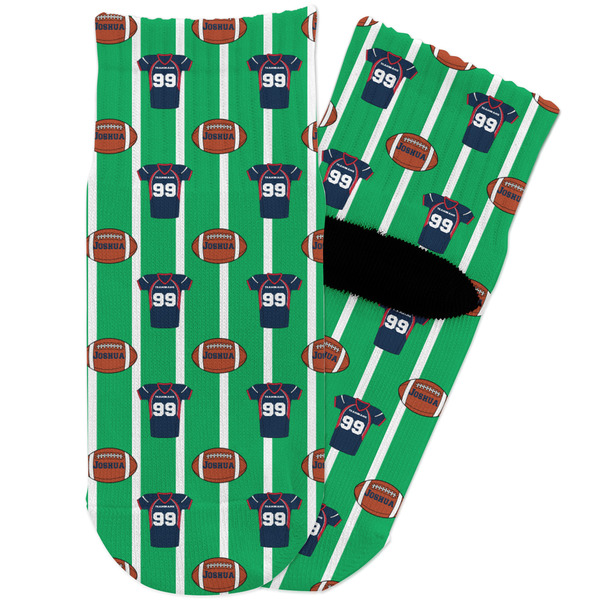 Custom Football Jersey Toddler Ankle Socks (Personalized)