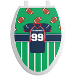 Football Jersey Toilet Seat Decal - Elongated (Personalized)