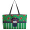 Football Jersey Tote w/Black Handles - Front View