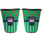 Football Jersey Trash Can Black - Front and Back - Apvl