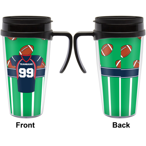 Football Jersey Travel Mug with Black Handle - Approval