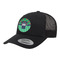 Football Jersey Trucker Hat - Black (Personalized)
