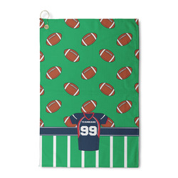 Football Jersey Waffle Weave Golf Towel (Personalized)