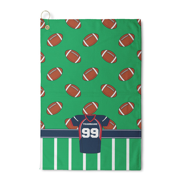 Custom Football Jersey Waffle Weave Golf Towel (Personalized)