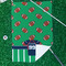 Football Jersey Waffle Weave Golf Towel - In Context